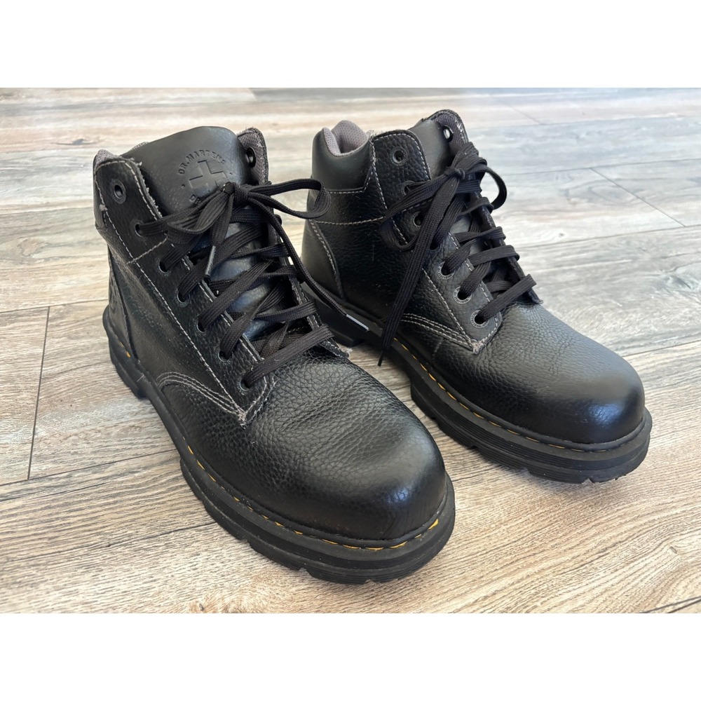 Dr. Martens Tacoma Boot 11 Black Pebbled Leather Ankle Grunge Gorpcore Utility